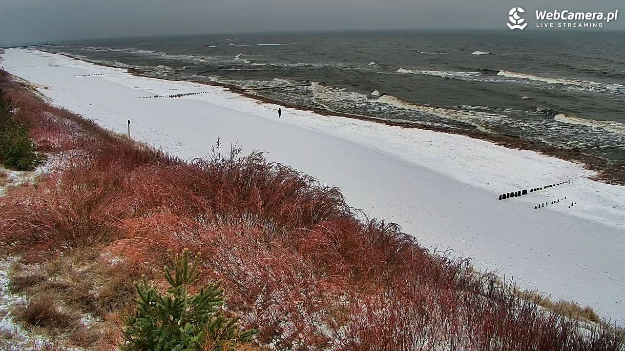 DZIWNÓW  - widok na plażę - 26 styczeń 2026, 13:31