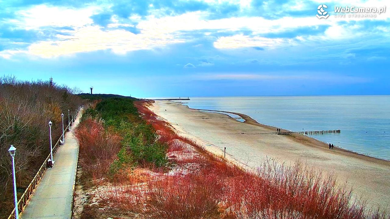 DZIWNÓW  - widok na plażę - 11 marzec 2026, 17:25