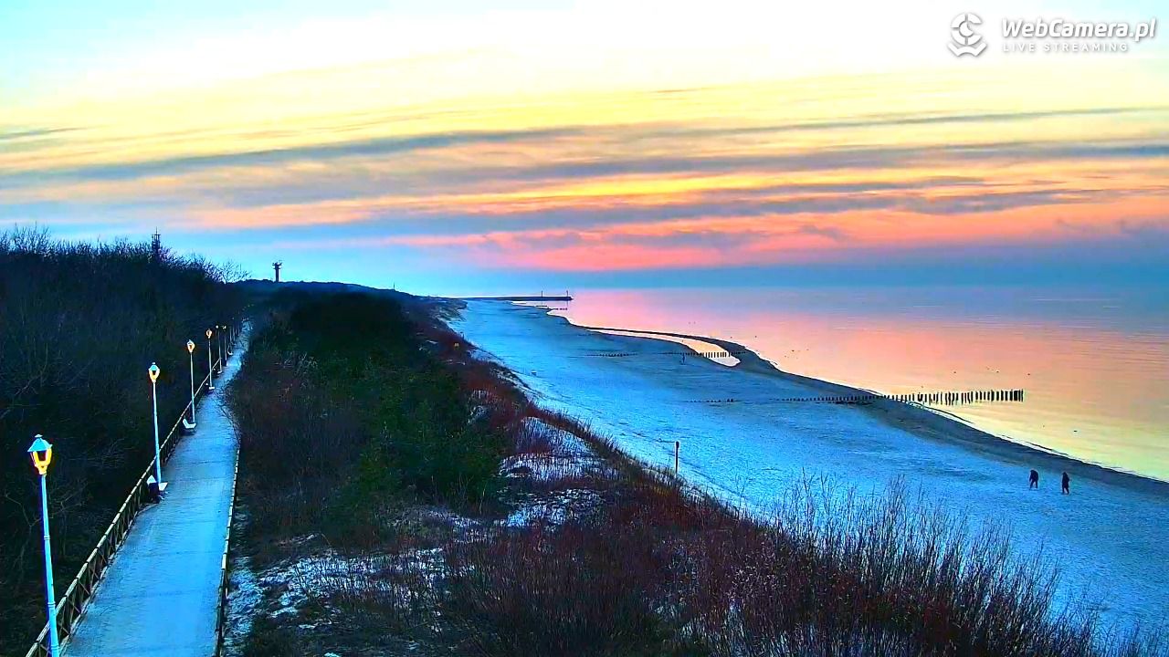 DZIWNÓW  - widok na plażę - 09 marzec 2026, 17:55