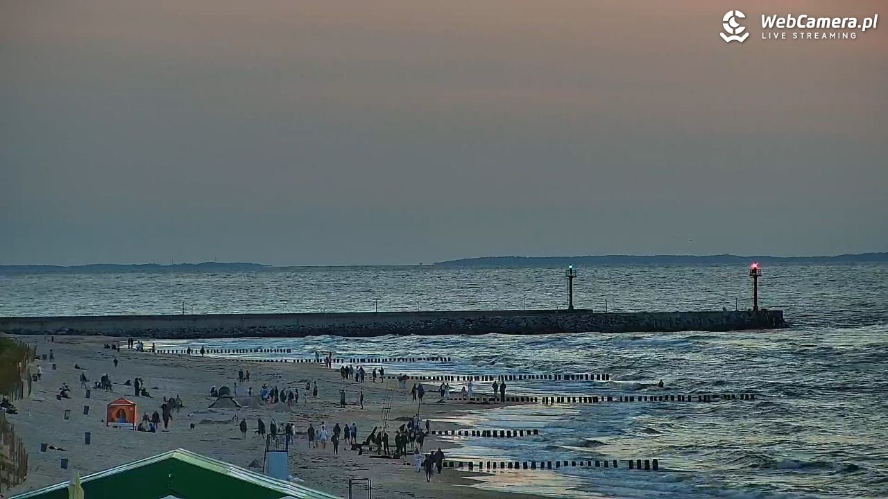 DZIWNÓW  - widok na plażę - 24 lipiec 2026, 21:15
