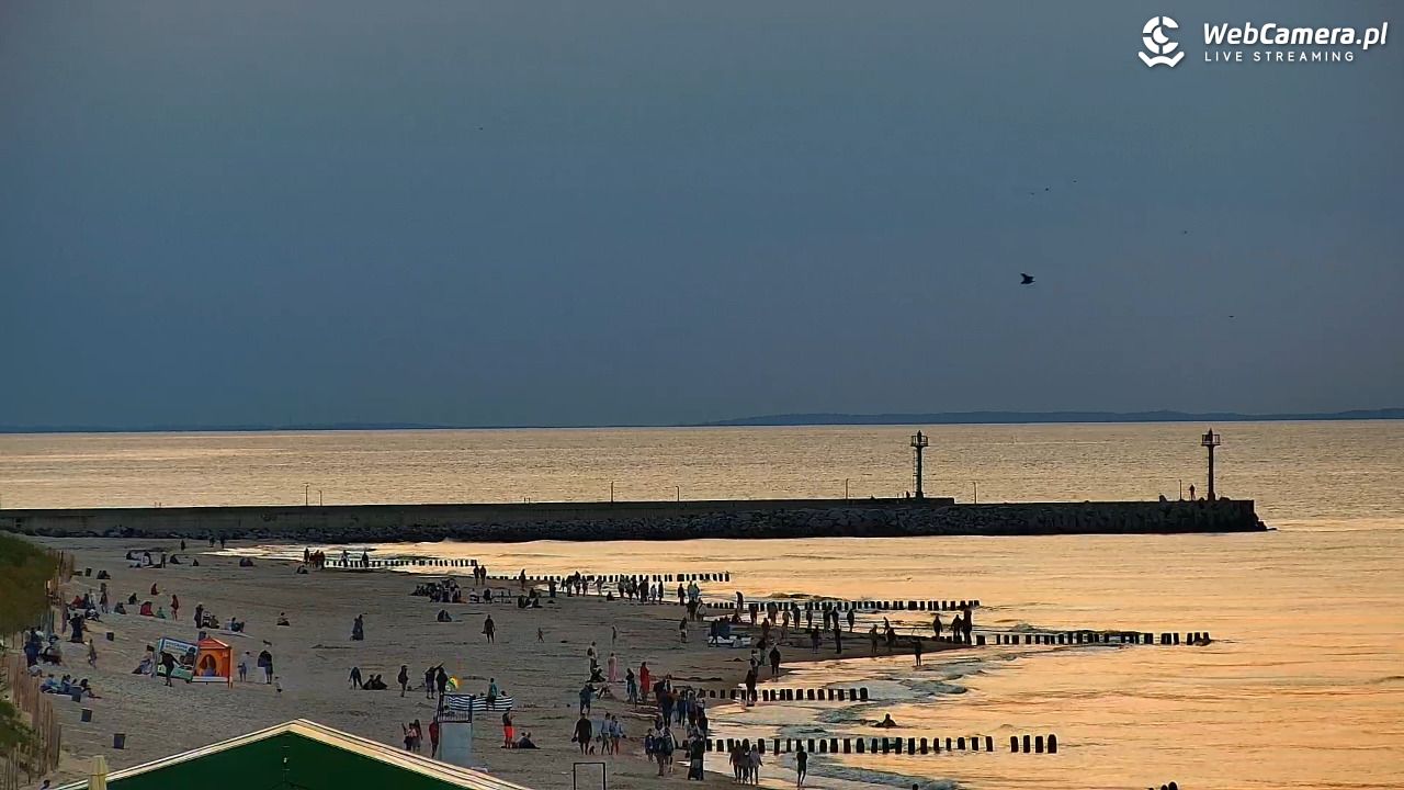 DZIWNÓW  - widok na plażę - 20 sierpień 2026, 20:05