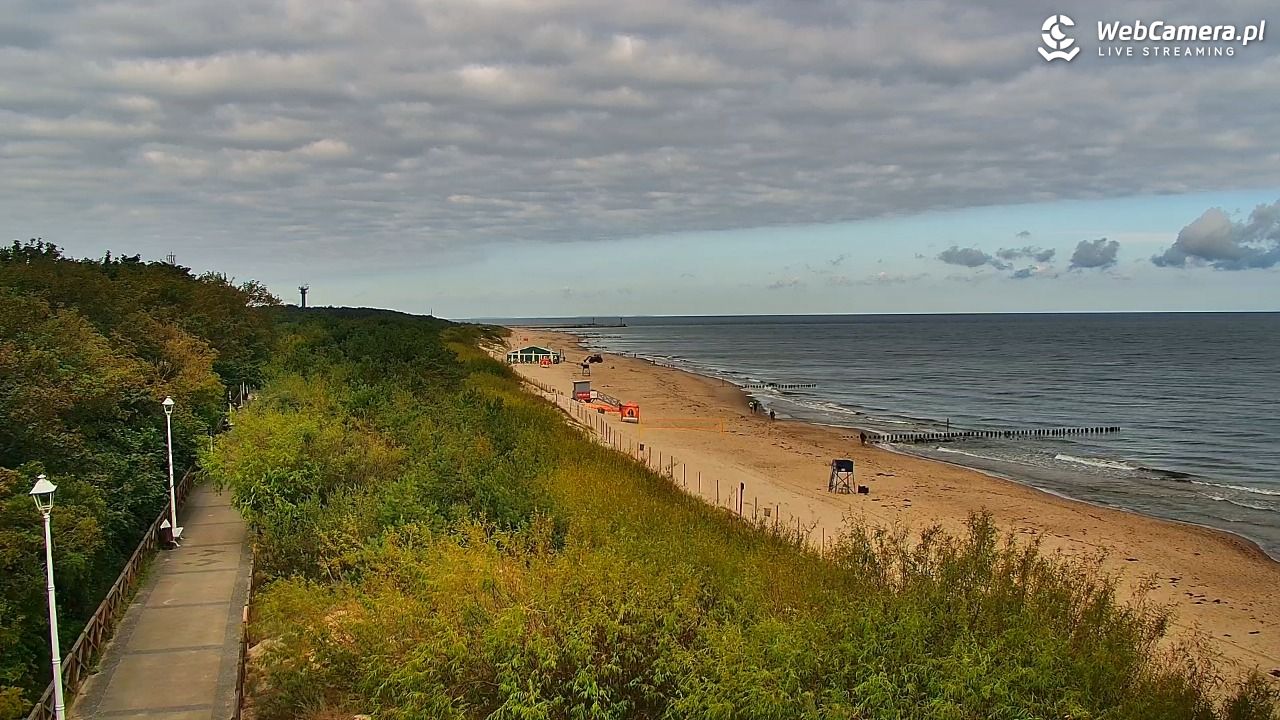 DZIWNÓW  - widok na plażę - 25 lipiec 2026, 08:08