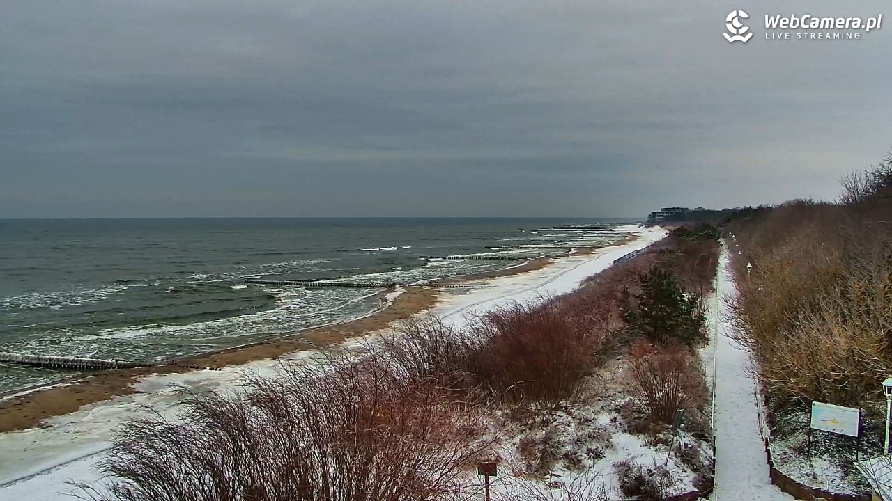 DZIWNÓW  - widok na plażę - 30 styczeń 2026, 09:03