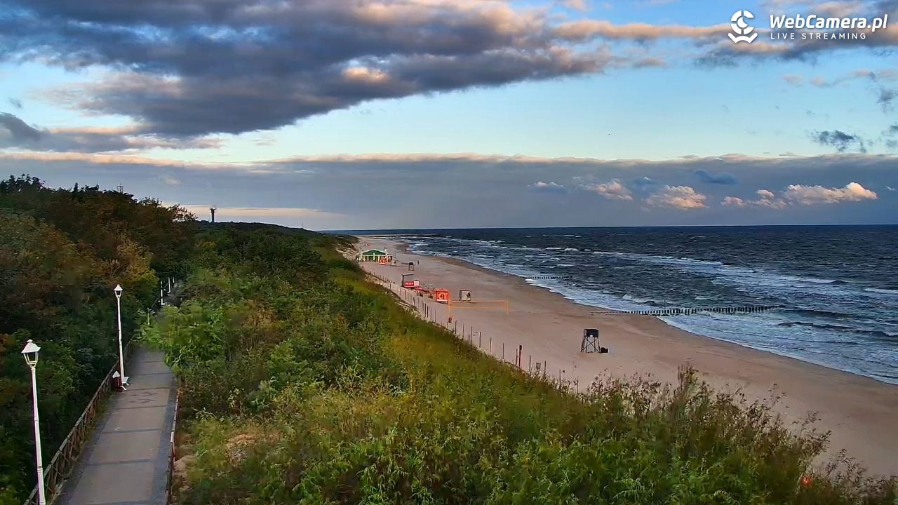 DZIWNÓW  - widok na plażę - 07 sierpień 2026, 06:14