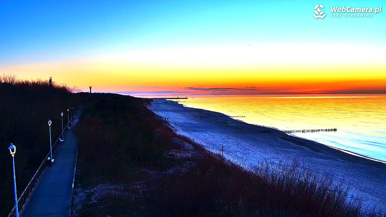 DZIWNÓW  - widok na plażę - 01 kwiecień 2026, 19:45