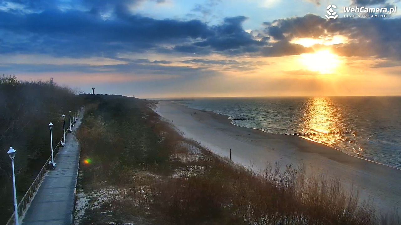 DZIWNÓW  - widok na plażę - 16 kwiecień 2026, 19:23