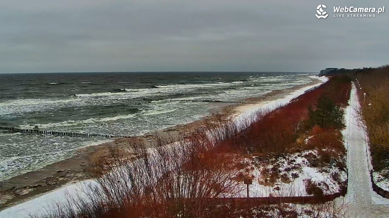 DZIWNÓW  - widok na plażę - 13 luty 2026, 13:49