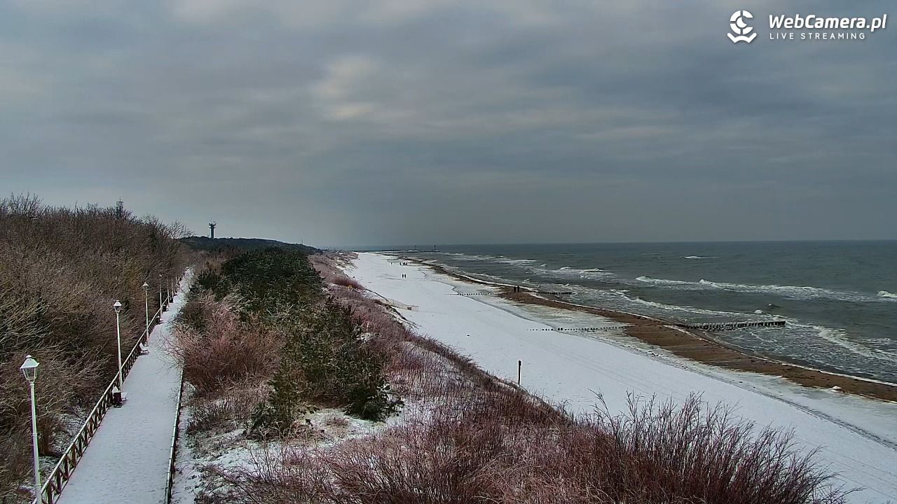 DZIWNÓW  - widok na plażę - 30 styczeń 2026, 13:21