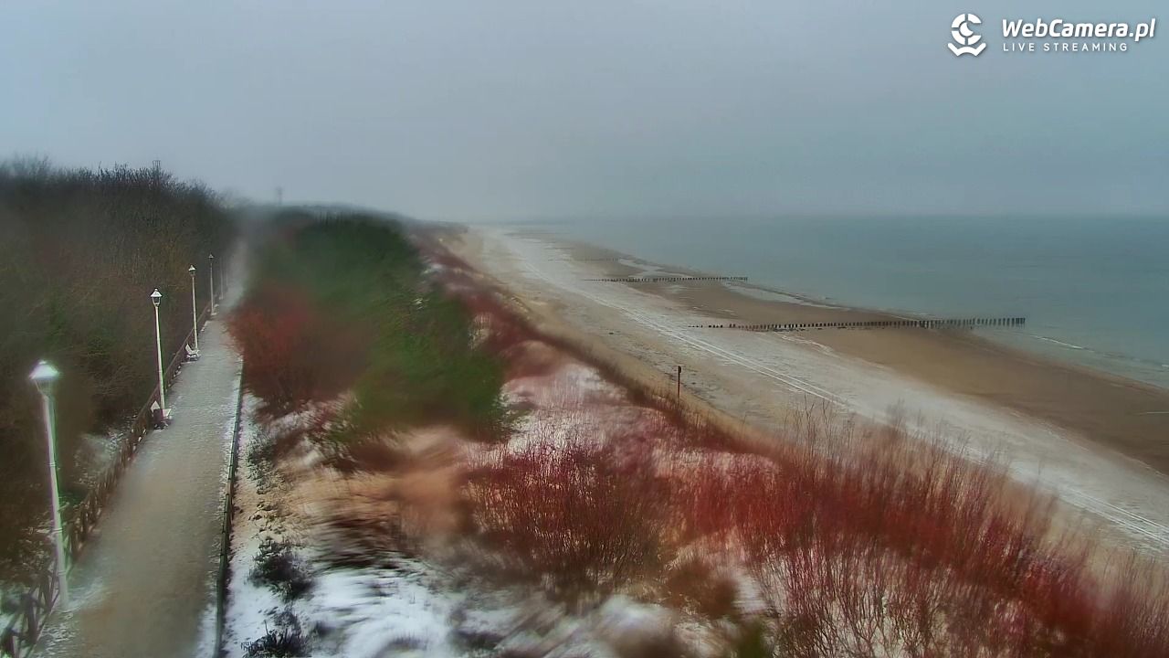 DZIWNÓW  - widok na plażę - 14 styczeń 2026, 12:35