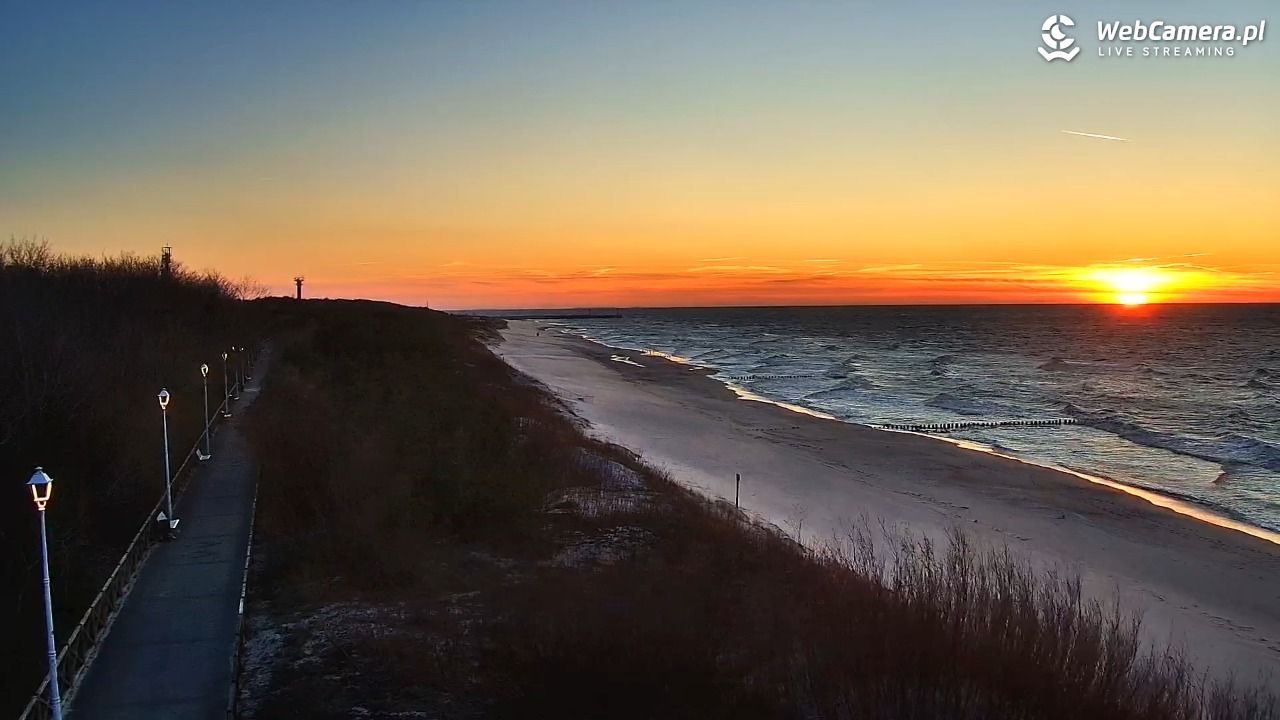 DZIWNÓW  - widok na plażę - 09 kwiecień 2026, 19:52