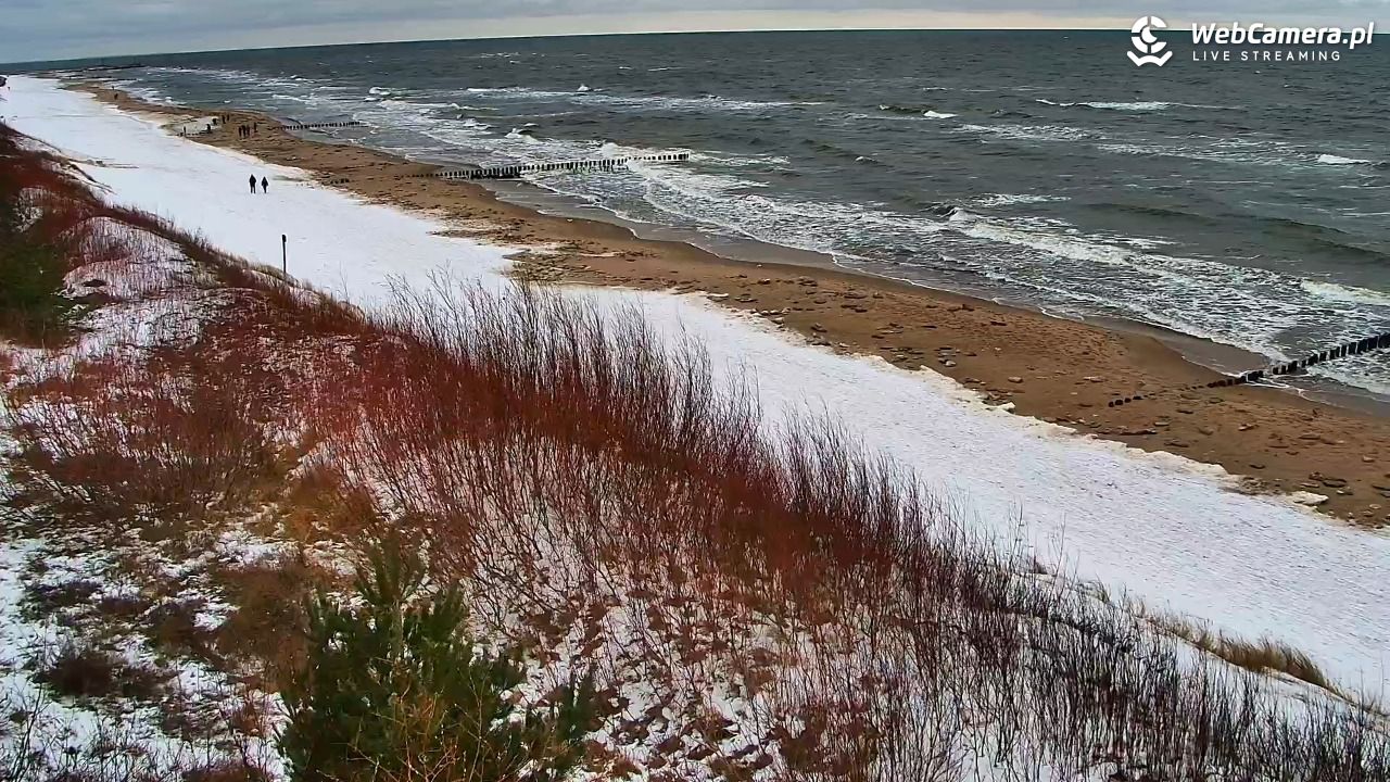DZIWNÓW  - widok na plażę - 14 luty 2026, 12:16
