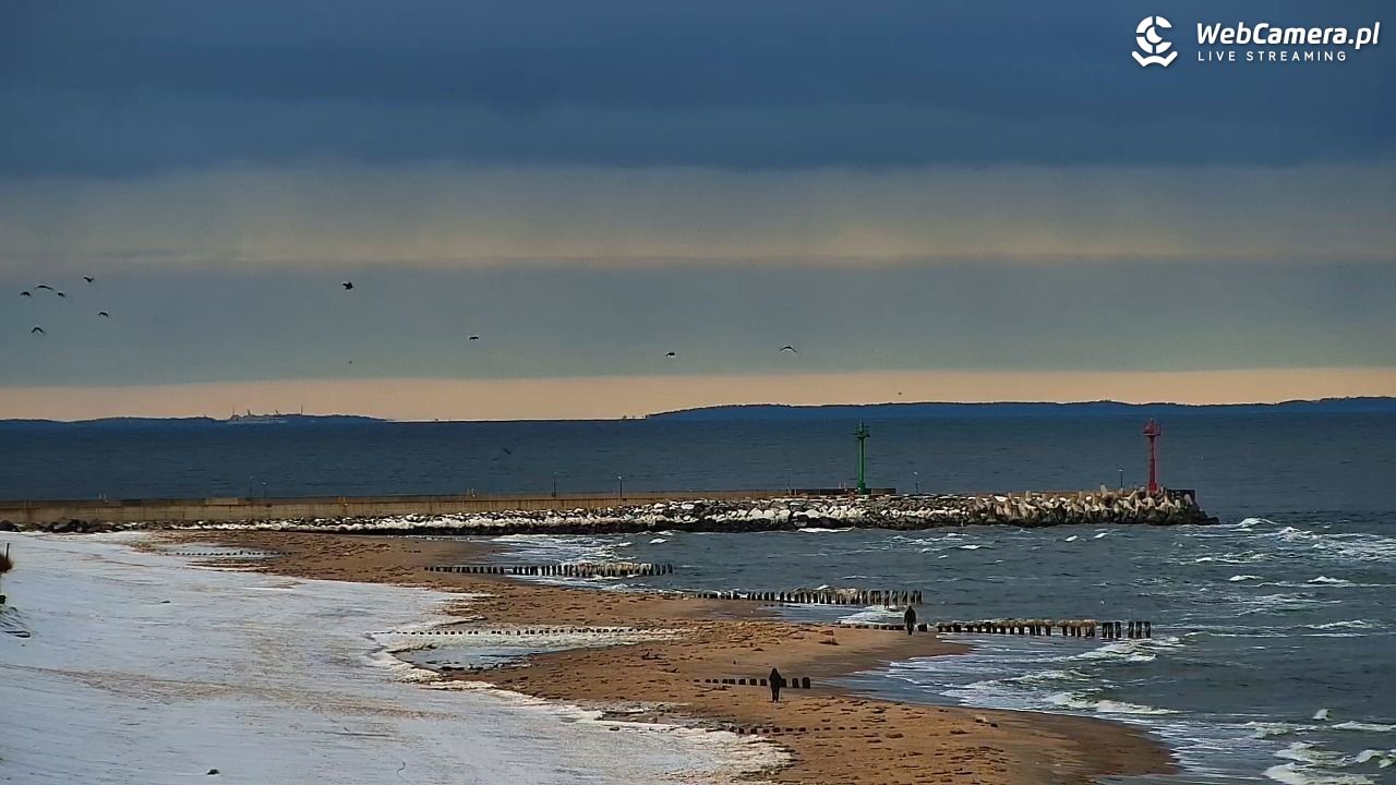 DZIWNÓW  - widok na plażę - 15 luty 2026, 08:14