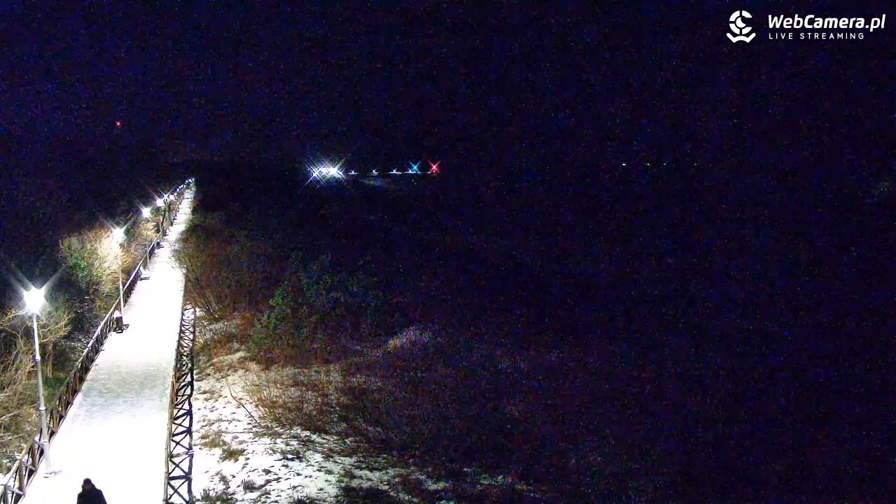 DZIWNÓW  - widok na plażę - 14 styczeń 2026, 21:44