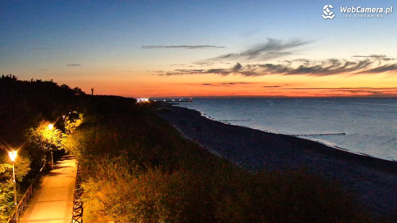 DZIWNÓW  - widok na plażę - 31 sierpień 2025, 20:45