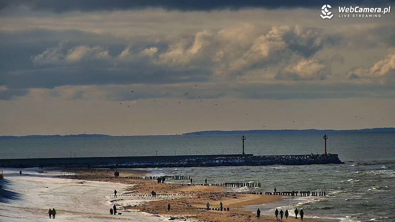 DZIWNÓW  - widok na plażę - 15 luty 2026, 13:49