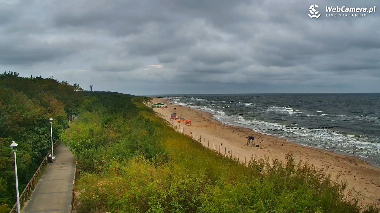 DZIWNÓW  - widok na plażę - 24 lipiec 2026, 07:10