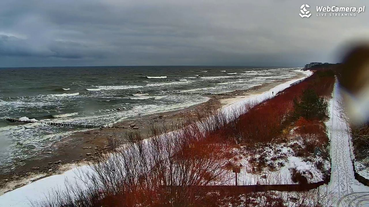 DZIWNÓW  - widok na plażę - 13 luty 2026, 09:54