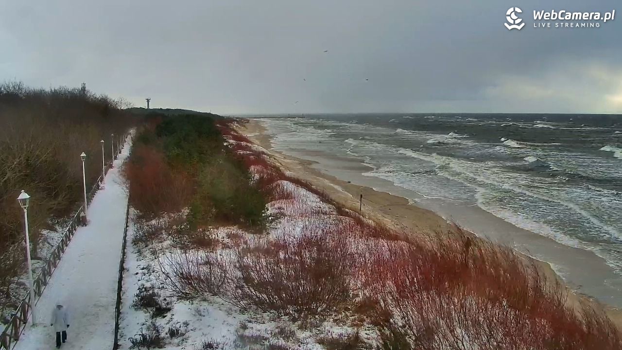 DZIWNÓW  - widok na plażę - 10 styczeń 2026, 13:30