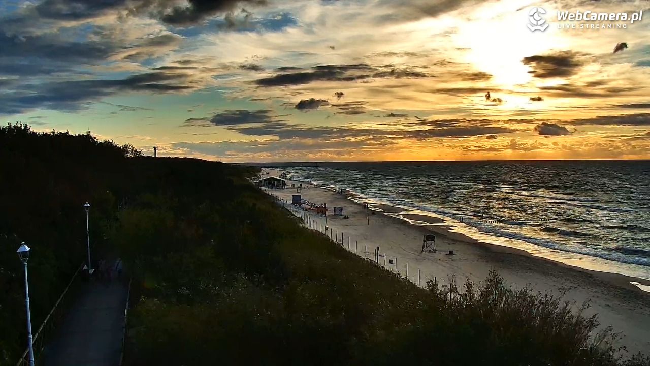 DZIWNÓW  - widok na plażę - 22 sierpień 2026, 19:18