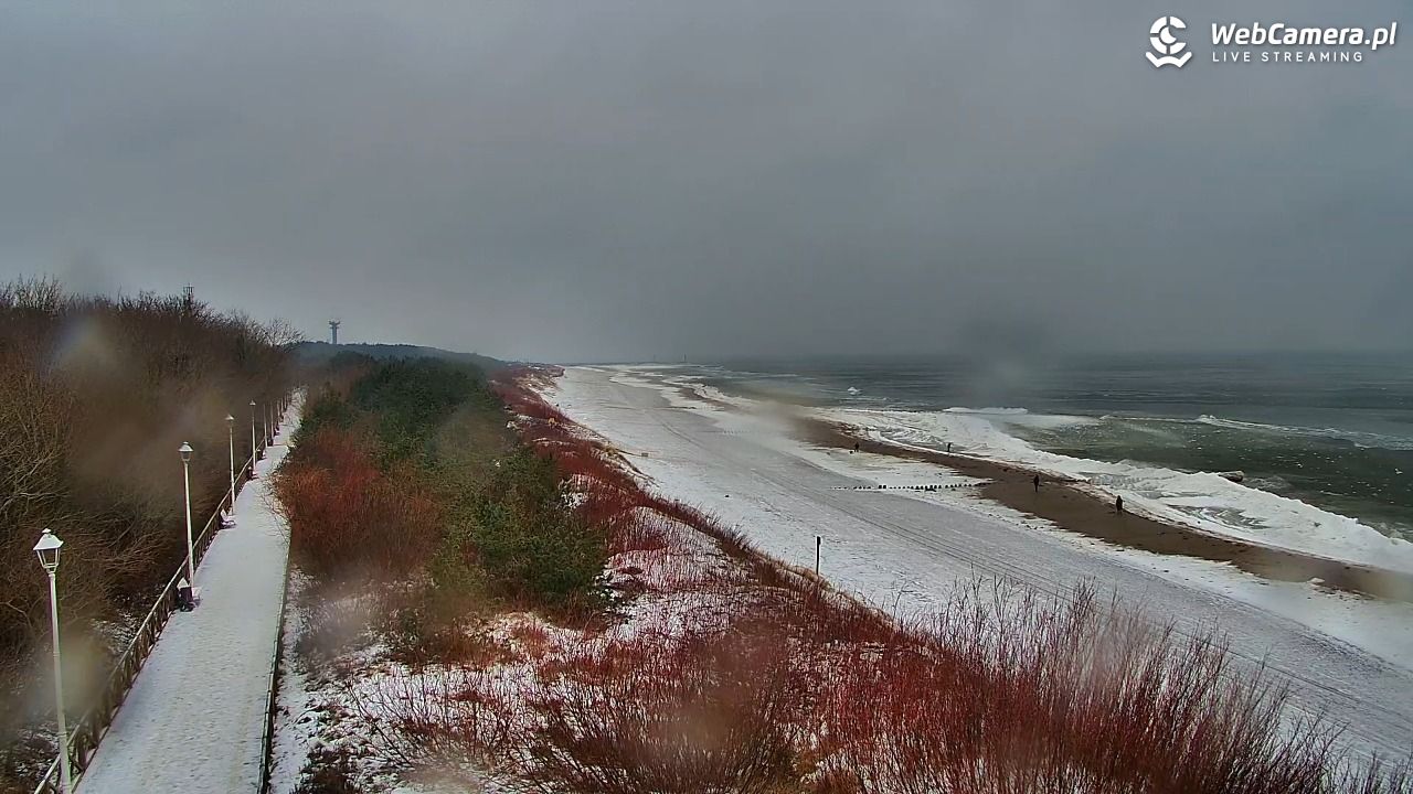 DZIWNÓW  - widok na plażę - 05 luty 2026, 13:37