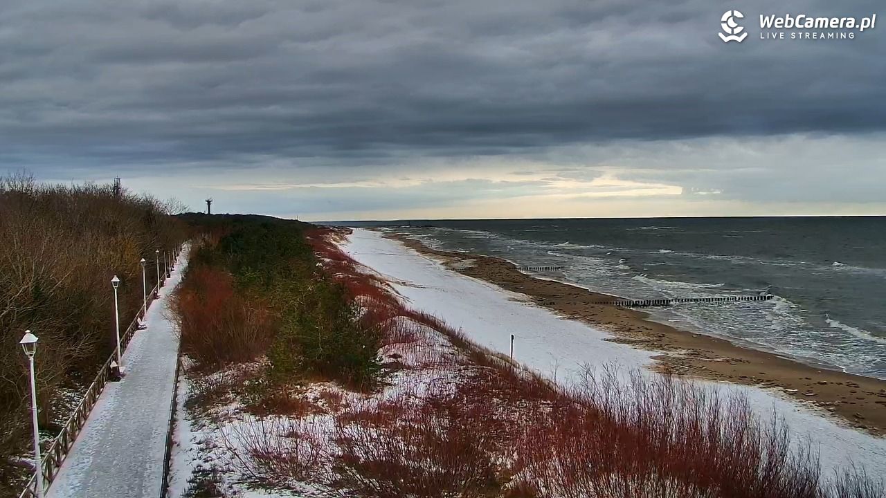 DZIWNÓW  - widok na plażę - 14 luty 2026, 09:21