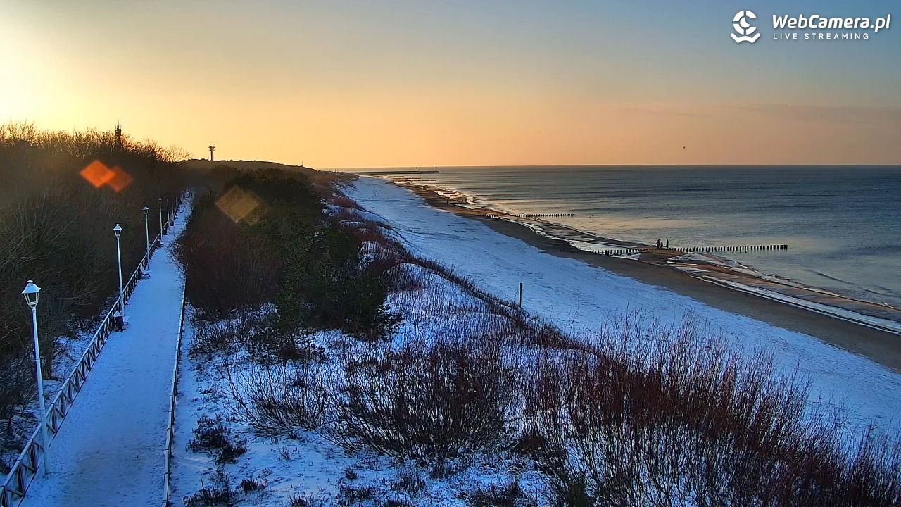 DZIWNÓW  - widok na plażę - 08 styczeń 2026, 14:45