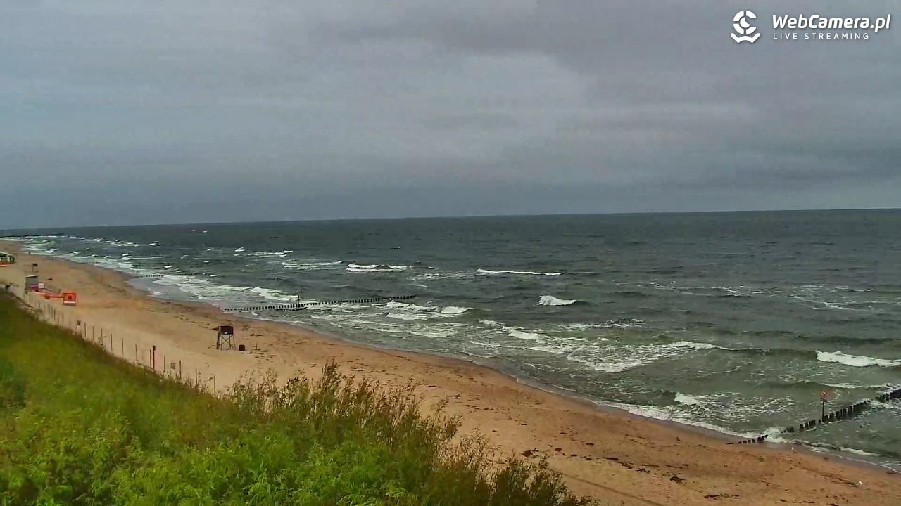 DZIWNÓW  - widok na plażę - 24 lipiec 2026, 08:11