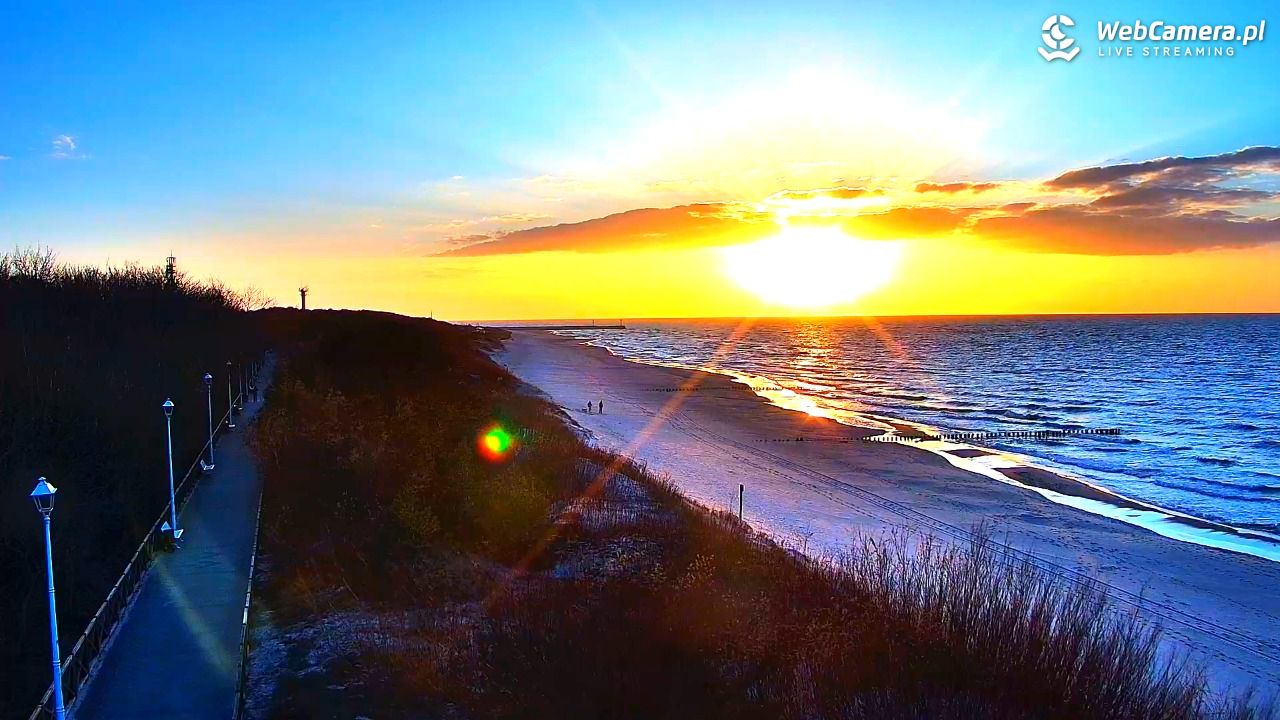 DZIWNÓW  - widok na plażę - 26 marzec 2026, 18:05