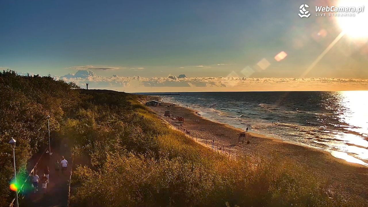 DZIWNÓW  - widok na plażę - 23 lipiec 2026, 19:47