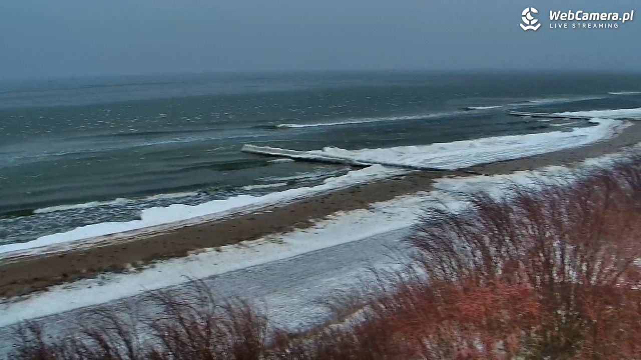 DZIWNÓW  - widok na plażę - 06 luty 2026, 07:58