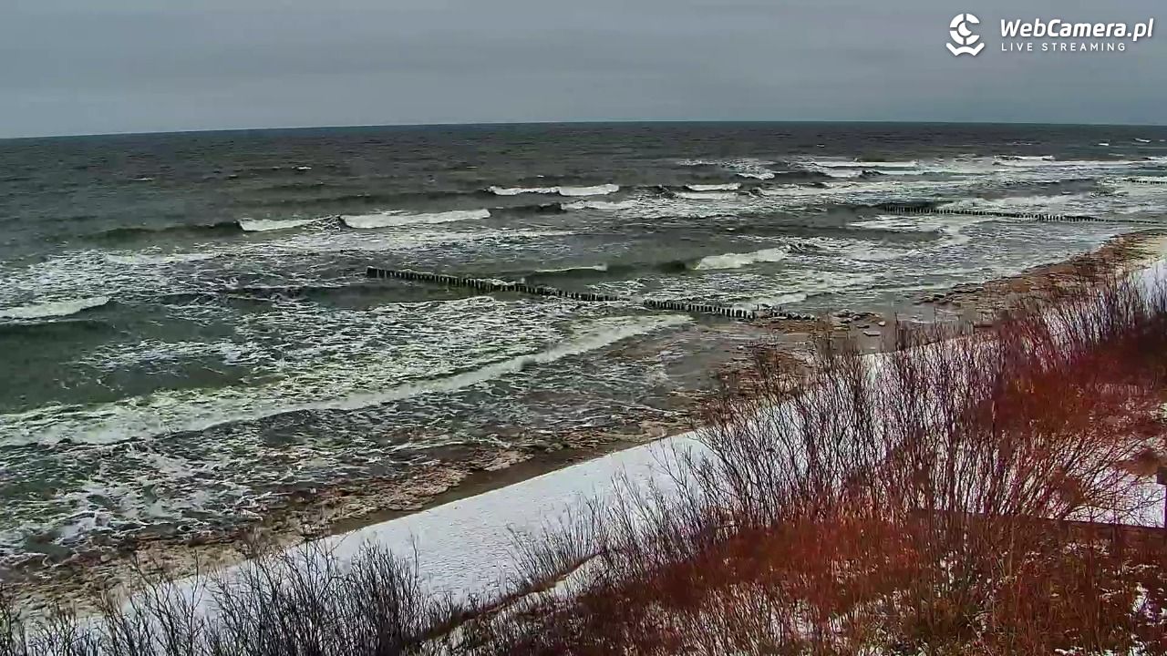 DZIWNÓW  - widok na plażę - 13 luty 2026, 12:53