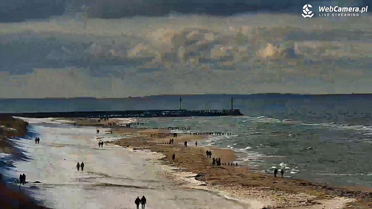 DZIWNÓW  - widok na plażę - 15 luty 2026, 13:46