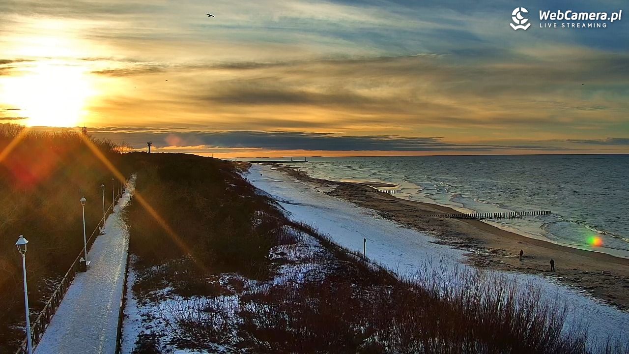 DZIWNÓW  - widok na plażę - 15 luty 2026, 16:29