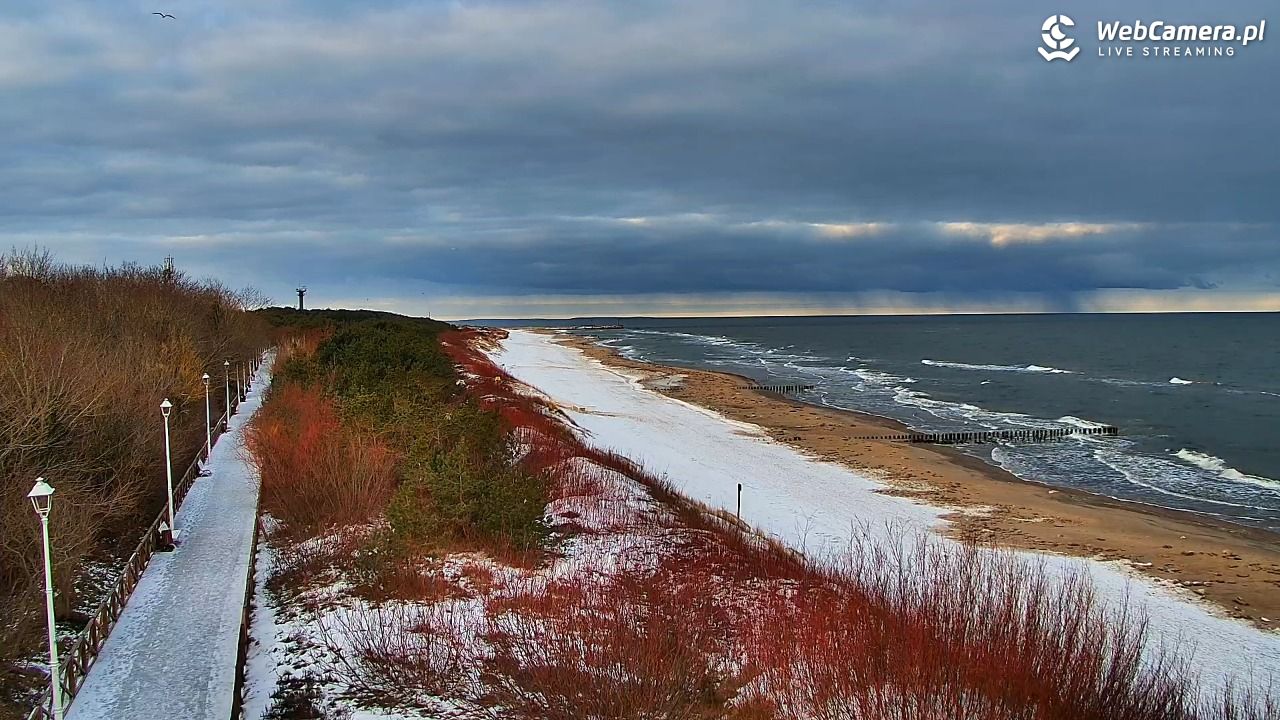 DZIWNÓW  - widok na plażę - 15 luty 2026, 08:14
