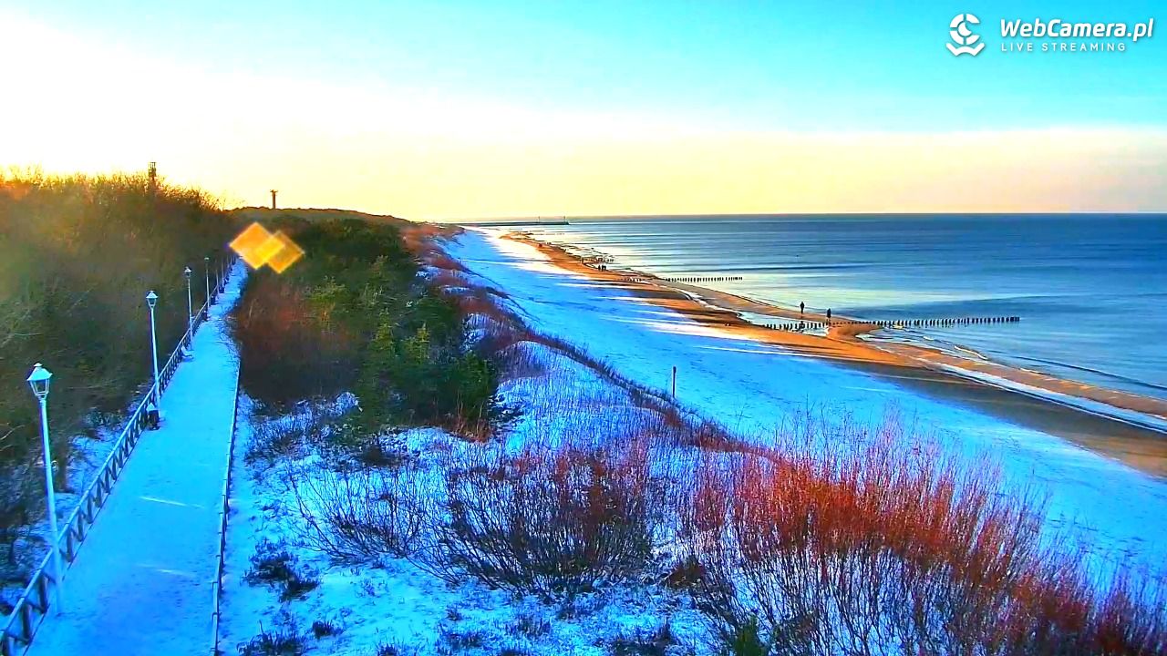 DZIWNÓW  - widok na plażę - 07 styczeń 2026, 13:55