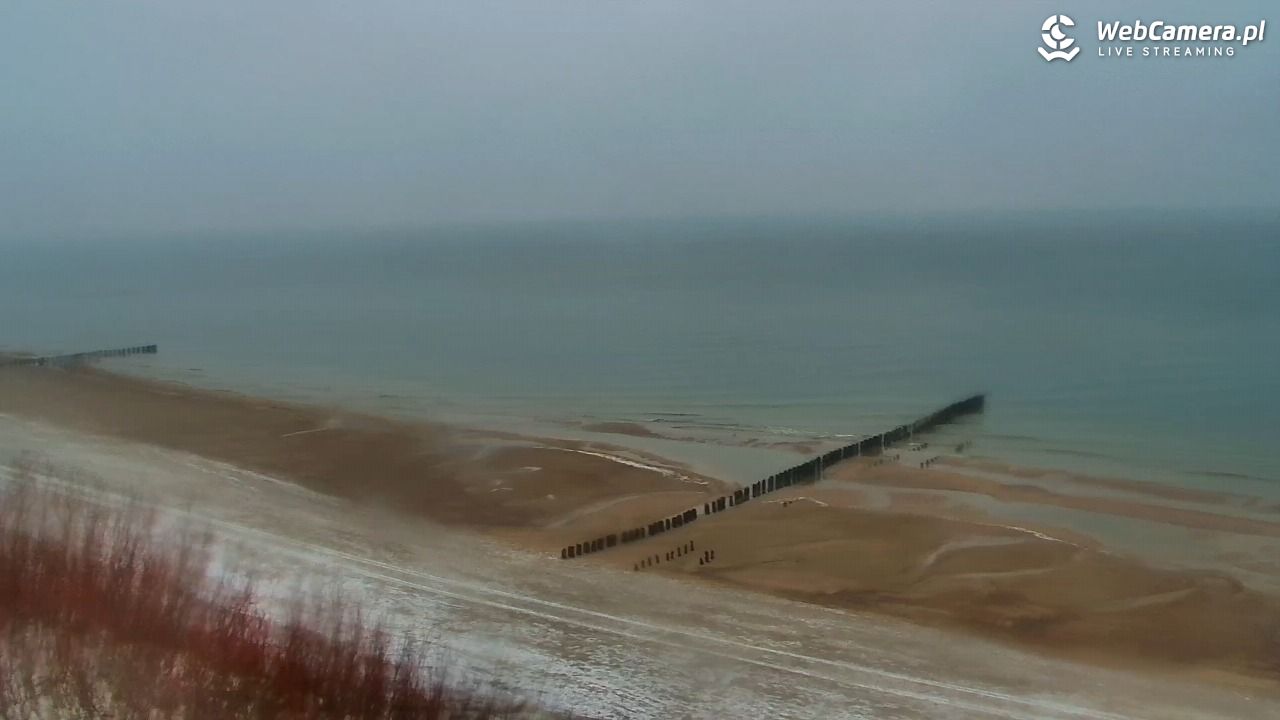 DZIWNÓW  - widok na plażę - 14 styczeń 2026, 10:33