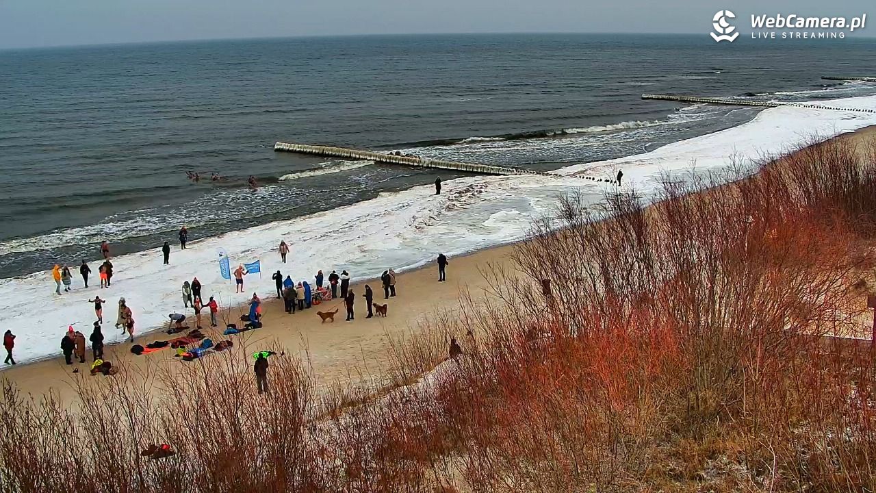 DZIWNÓW  - widok na plażę - 25 styczeń 2026, 12:13