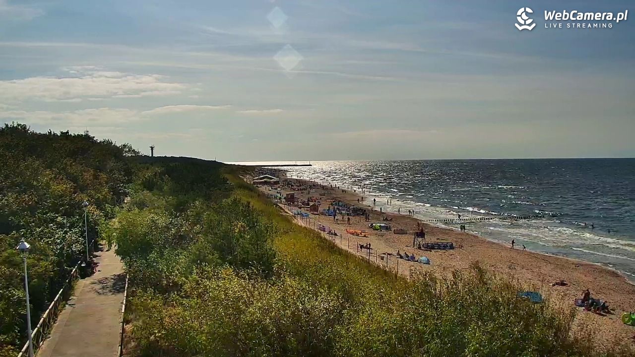 DZIWNÓW  - widok na plażę - 24 lipiec 2026, 16:52