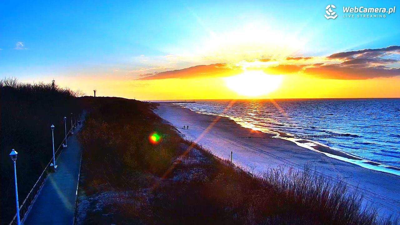 DZIWNÓW  - widok na plażę - 26 marzec 2026, 18:05