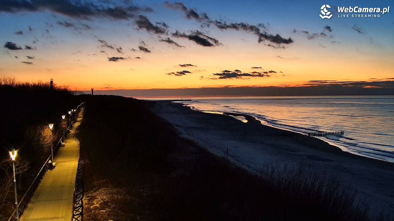 DZIWNÓW  - widok na plażę - 01 marzec 2026, 18:15