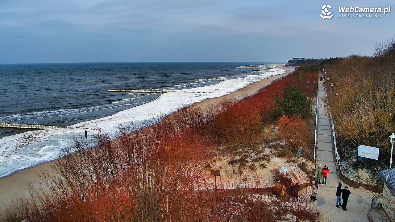 DZIWNÓW  - widok na plażę - 25 styczeń 2026, 13:12