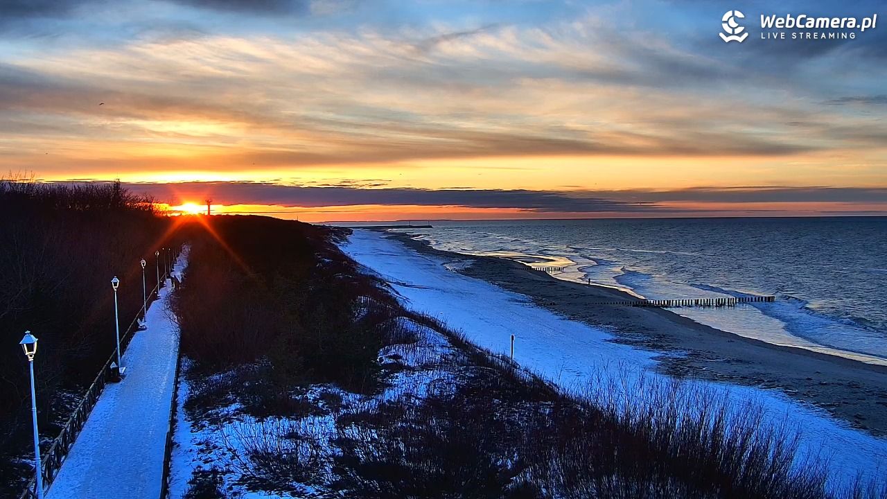 DZIWNÓW  - widok na plażę - 15 luty 2026, 17:04