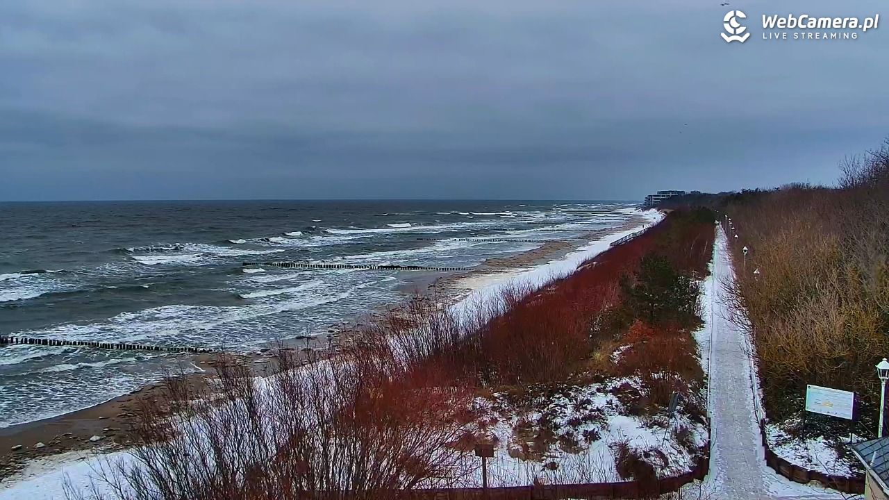 DZIWNÓW  - widok na plażę - 13 luty 2026, 16:28