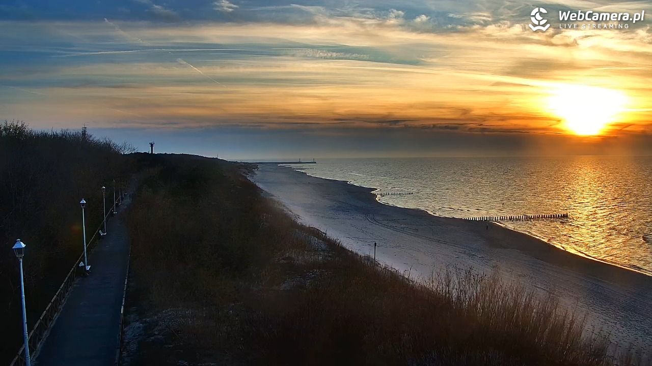 DZIWNÓW  - widok na plażę - 17 kwiecień 2026, 19:47