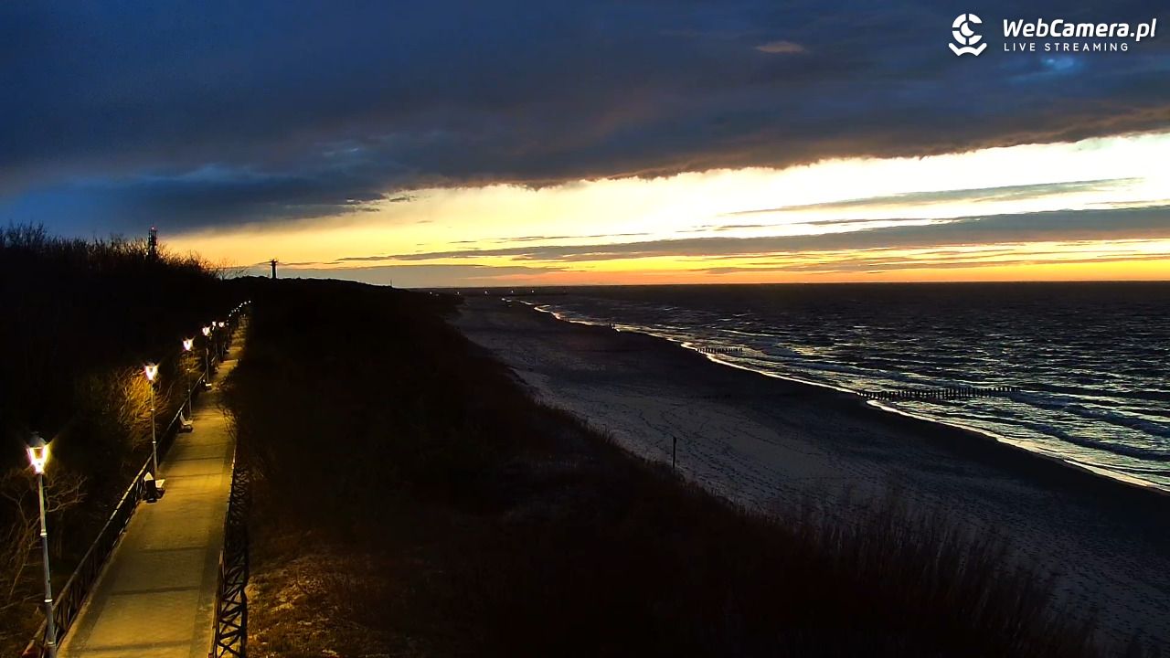 DZIWNÓW  - widok na plażę - 05 kwiecień 2026, 20:13