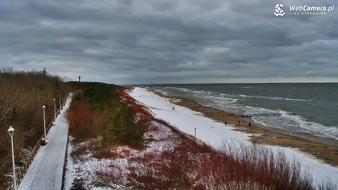 DZIWNÓW  - widok na plażę - 14 luty 2026, 12:32