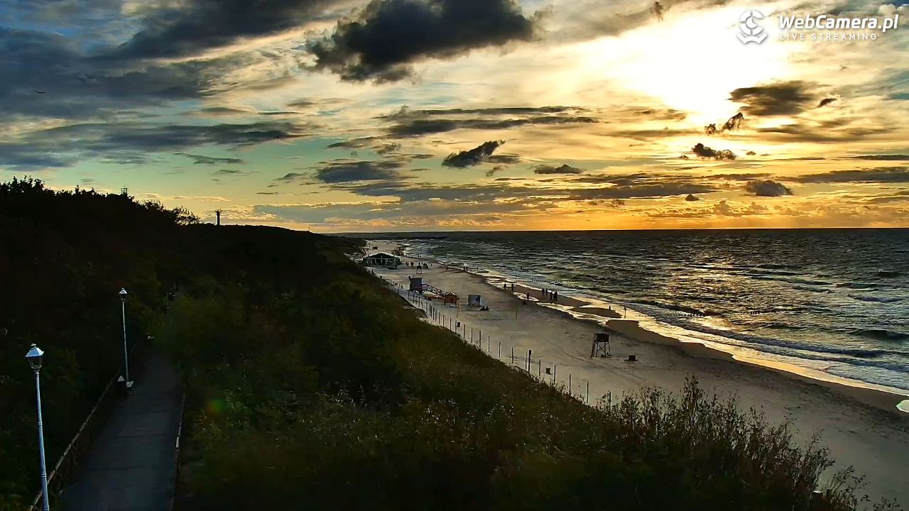 DZIWNÓW  - widok na plażę - 22 sierpień 2026, 19:15
