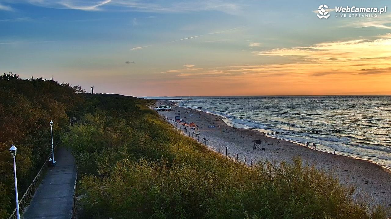 DZIWNÓW  - widok na plażę - 24 lipiec 2026, 20:45