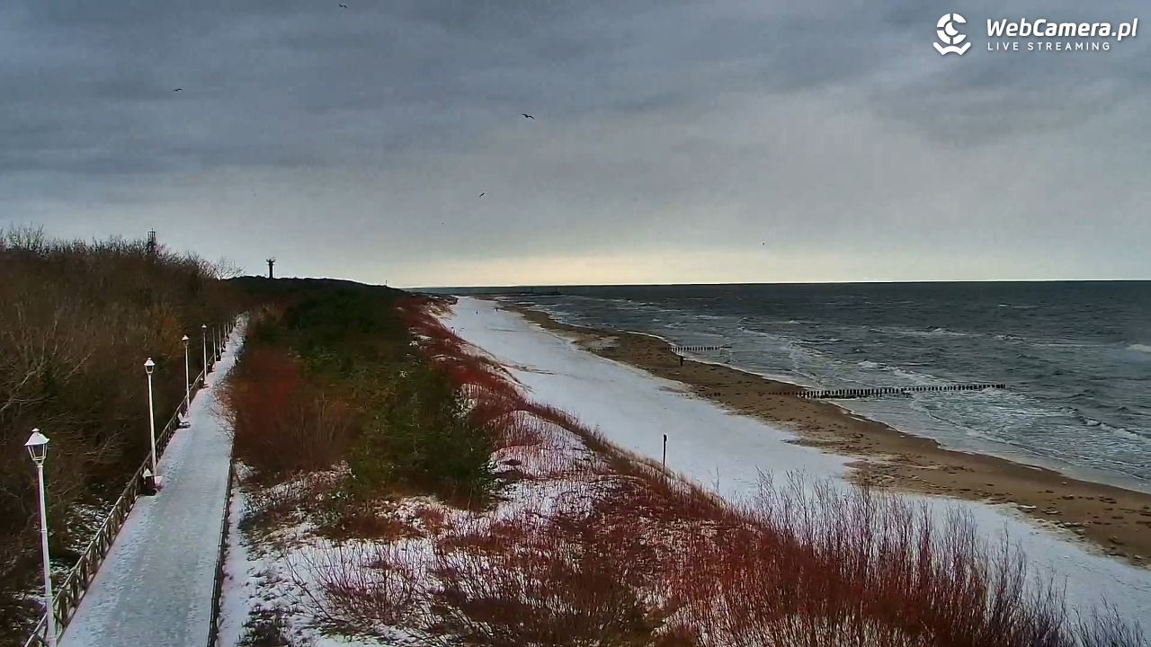 DZIWNÓW  - widok na plażę - 14 luty 2026, 09:34