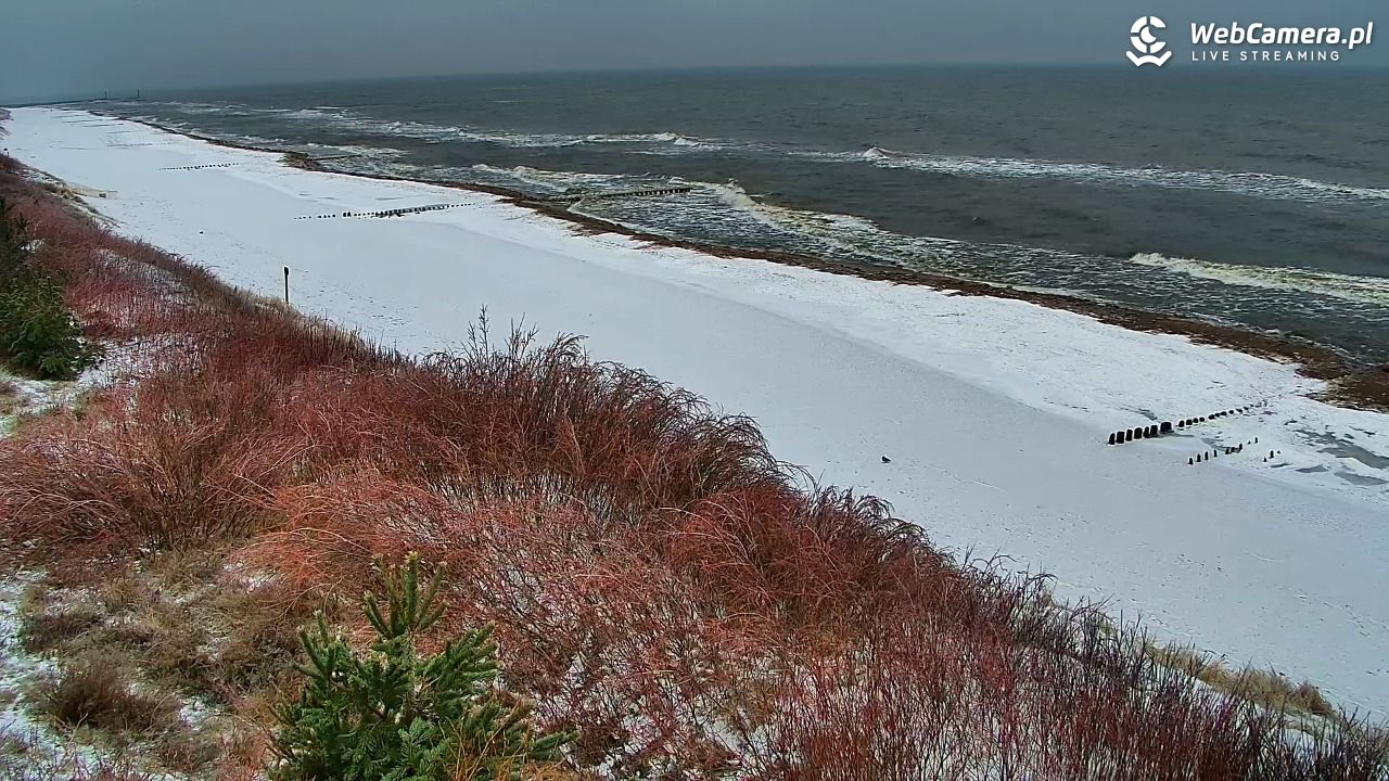 DZIWNÓW  - widok na plażę - 26 styczeń 2026, 13:58